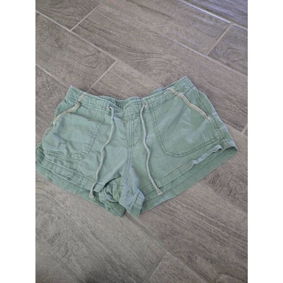 Altar'd State Shorts Linen Blend Beach Shorty Green Size Medium Y2K - Picture 1 of 6